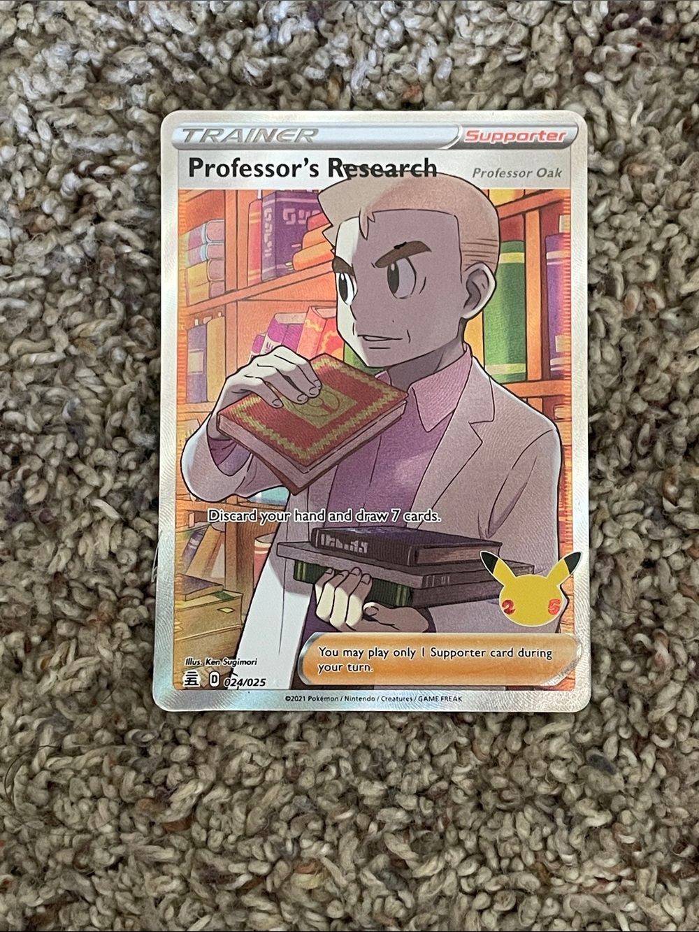 Pokemon TCG Professor’s Research Full Art  024/025 Celebrations
